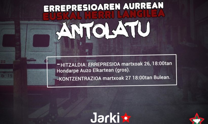 Kontzentrazioa: Errepresioaren aurrean EHL antolatu