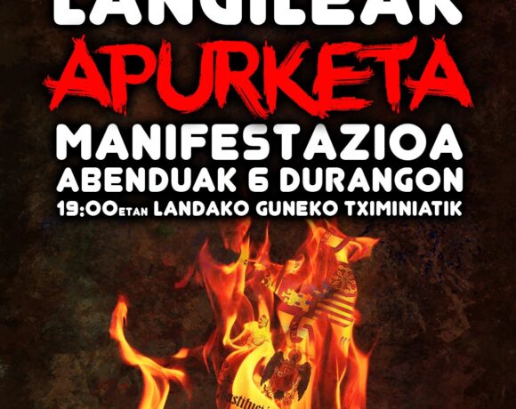 JARKI antolakunde iraultzaileak 2024ean antolatutako Espainiar Konstituzio Egunaren aurkako manifestazioko hitzaldia